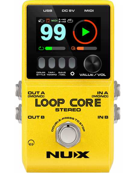 Looper & boîte à rythmes stéréo