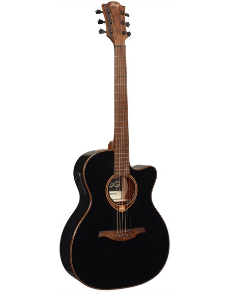 LÂG - T118ACE-BLK AUDITORIUM PAN-COUPE ÉLECTRO BLACK