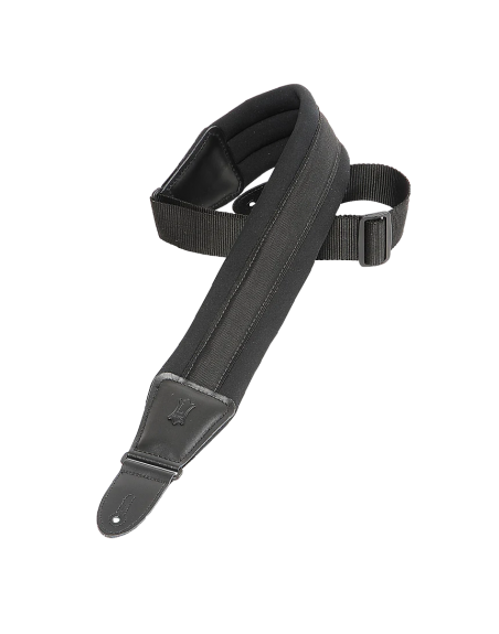 SANGLE LEVYS COTON 8CM néoprène-polypropylène, noir